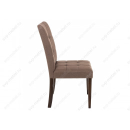 Стул деревянный Madina dark walnut / fabric brown