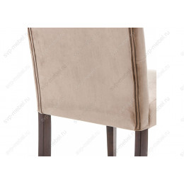 Стул деревянный Amelia dark walnut / fabric beige