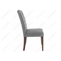 Стул деревянный dark walnut / fabric grey