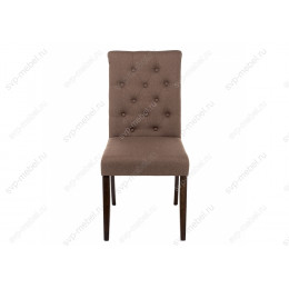 Стул деревянный Amelia dark walnut / fabric brown